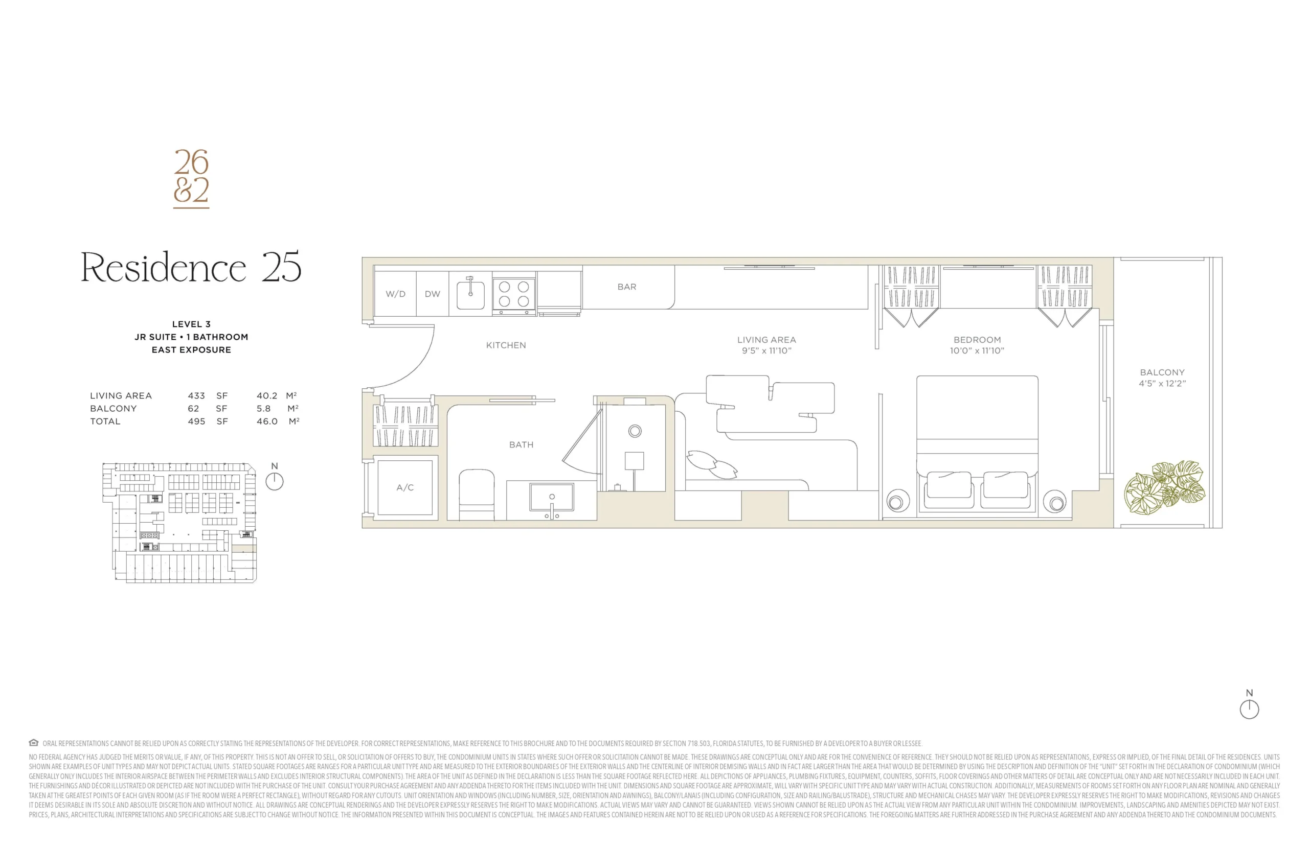 TwentySixth & 2nd Wynwood Residences — plano 1
