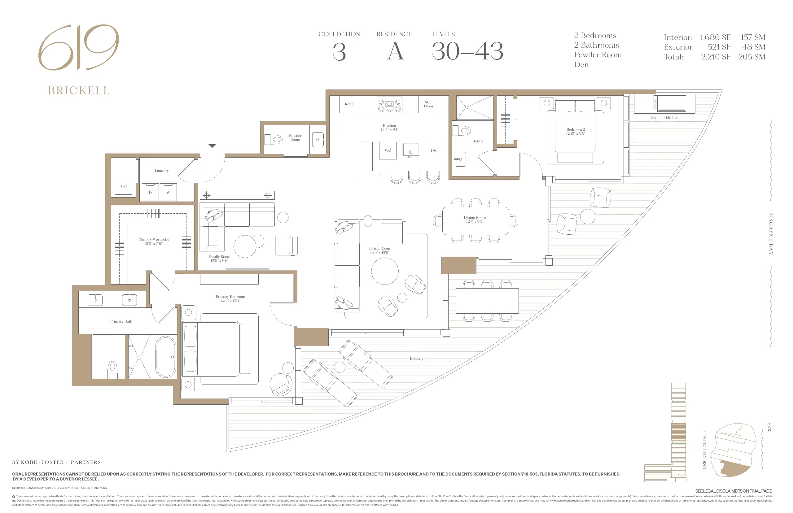 619 Brickell by Nobu · Foster + Partners — plano 5