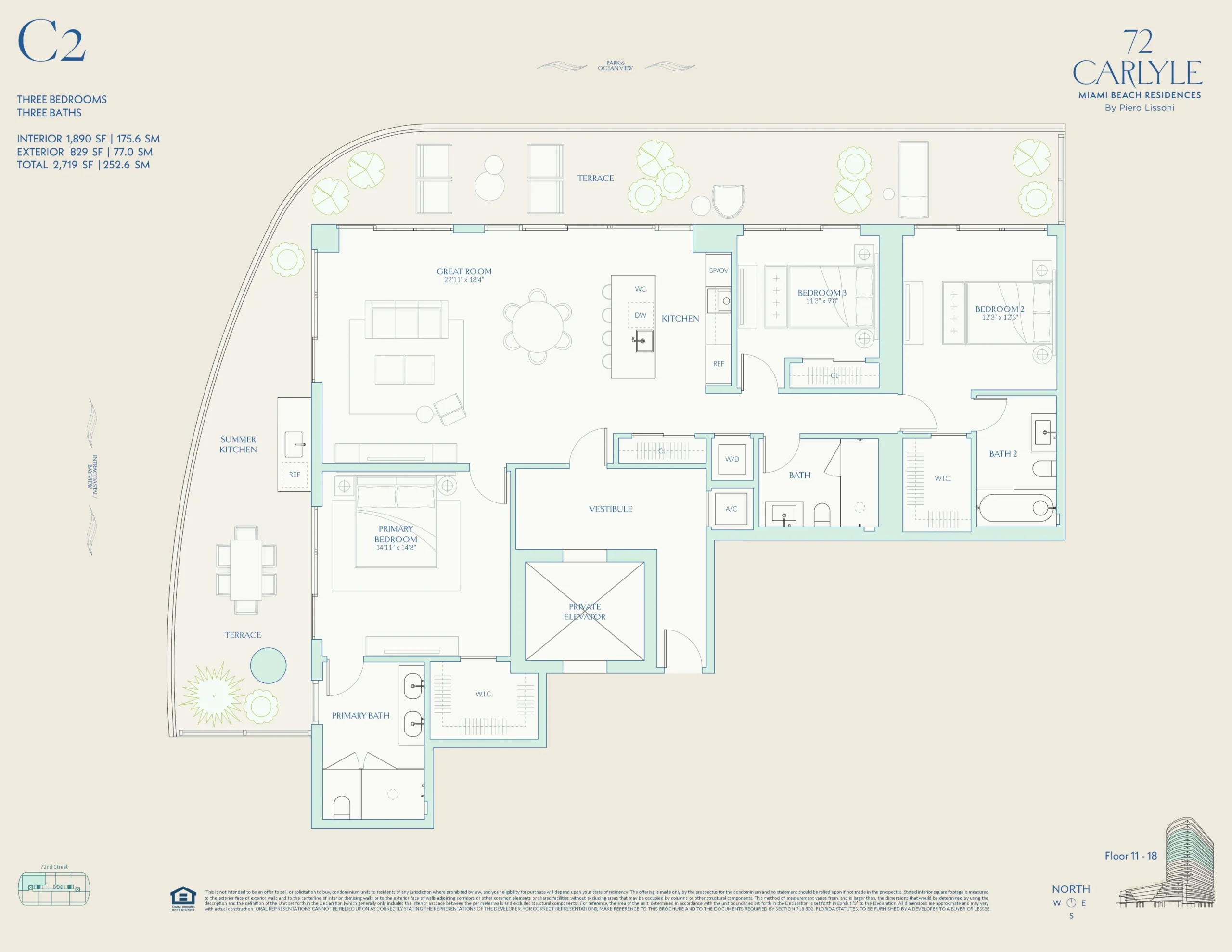 72 Carlyle — plano 1
