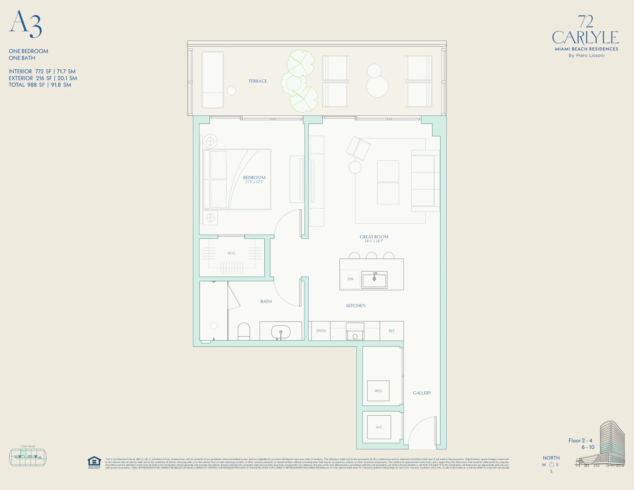 72 Carlyle — plano 6