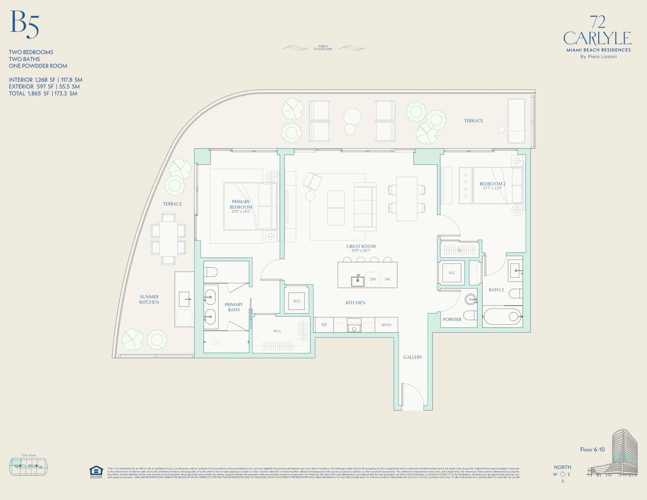 72 Carlyle — plano 14