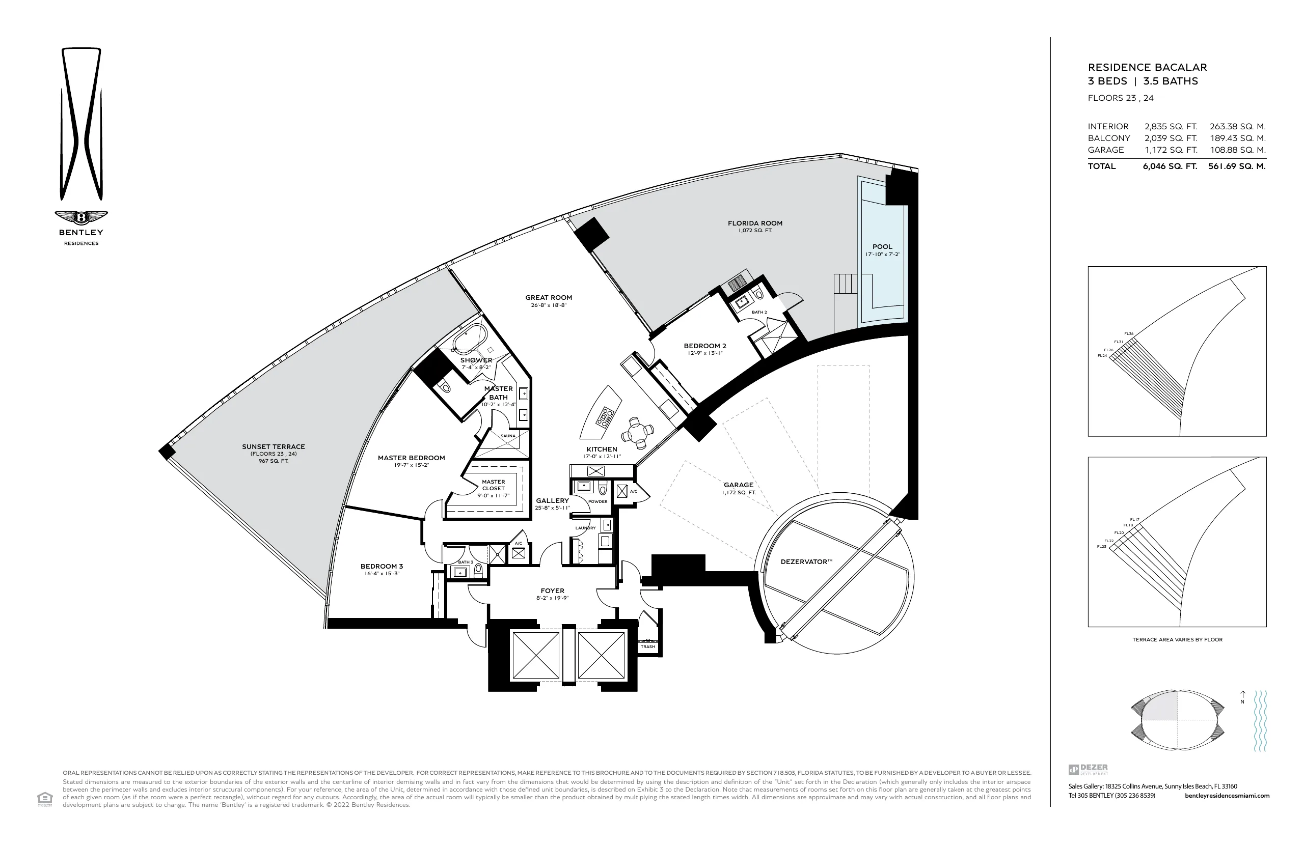 Bentley Residences — plano 9