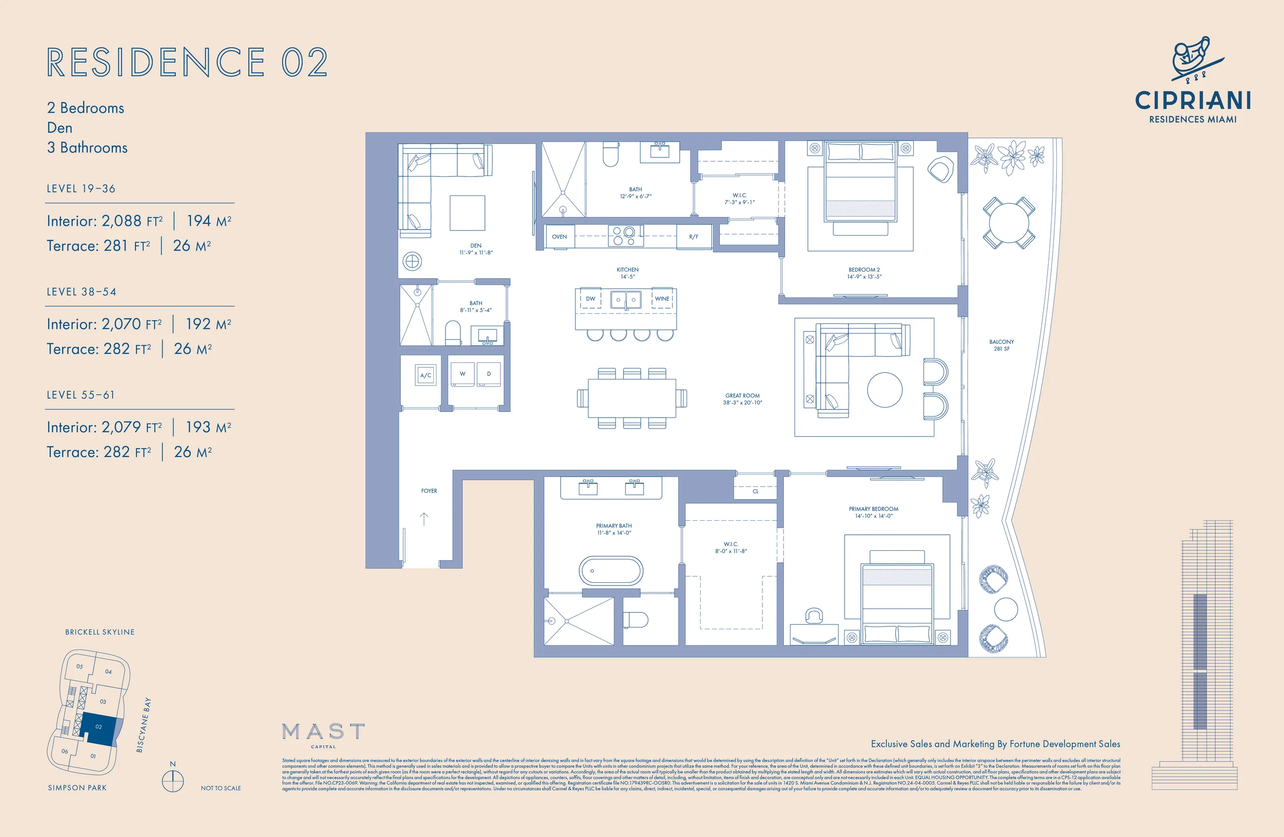 Cipriani Residences Miami — plano 2