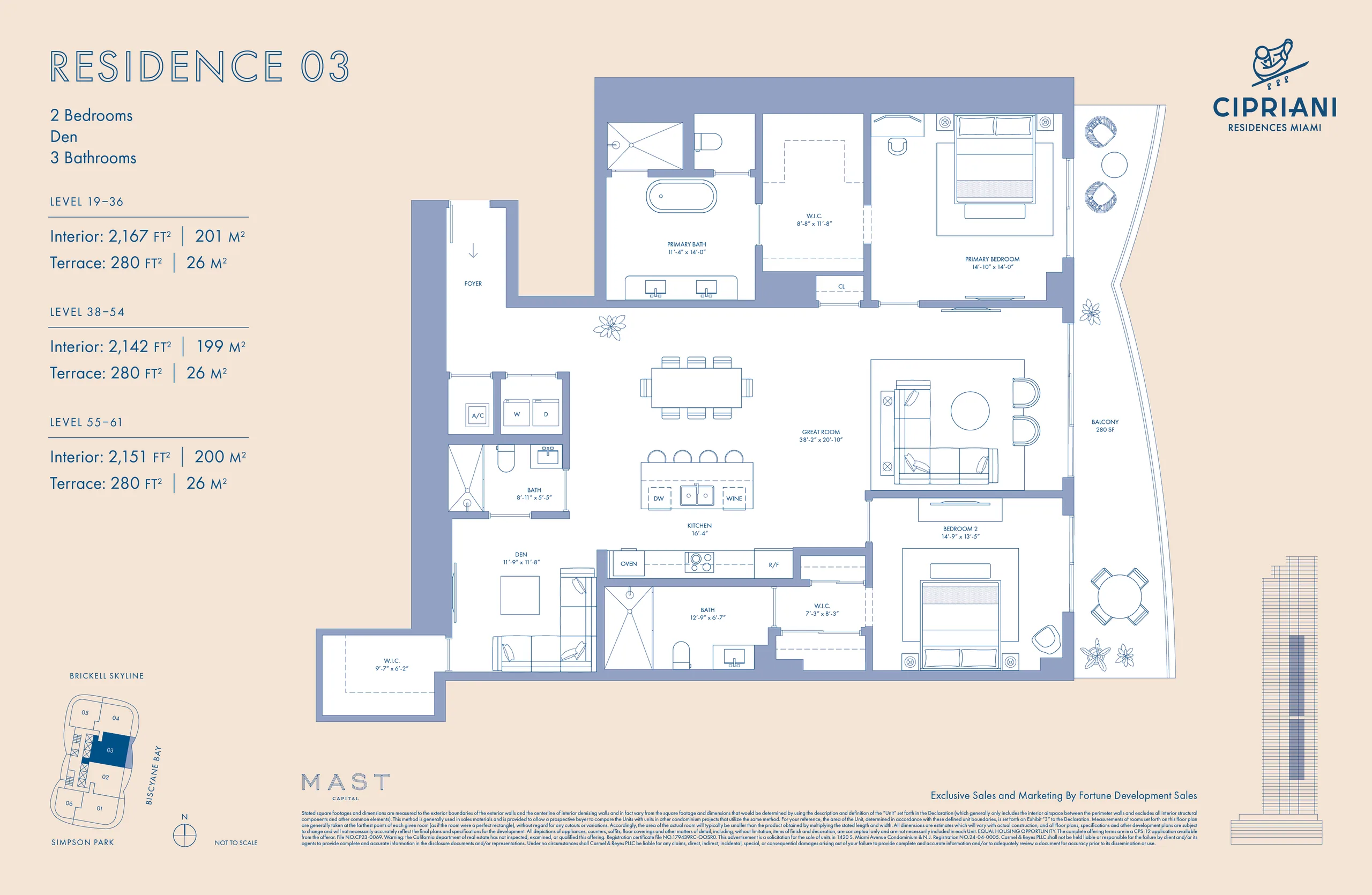 Cipriani Residences Miami — plano 3