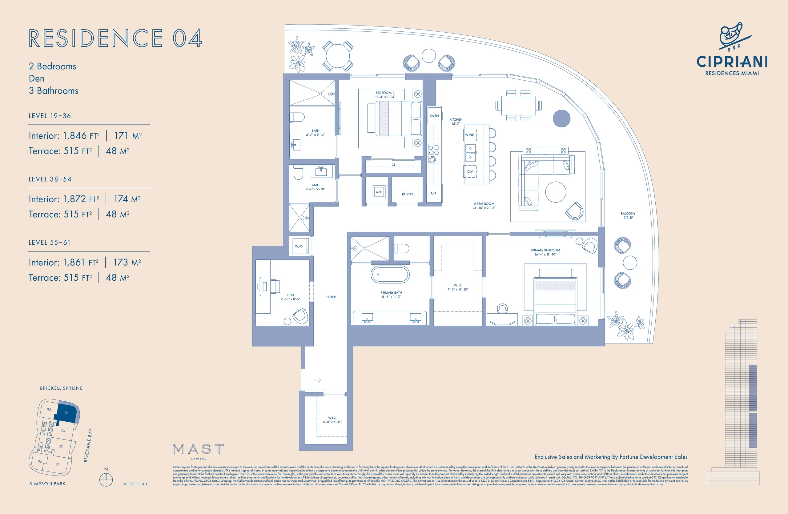 Cipriani Residences Miami — plano 4