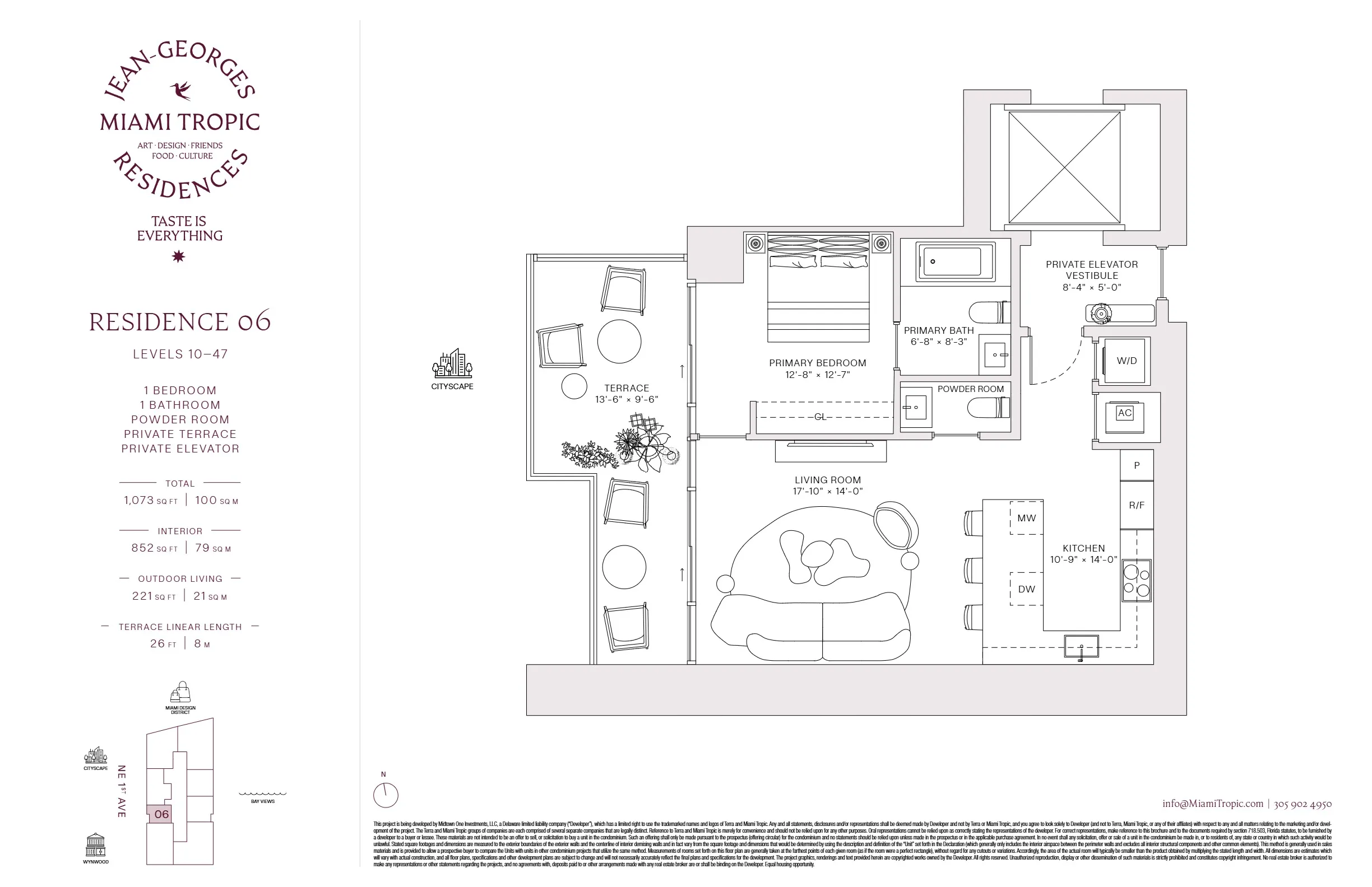 Jean-Georges Miami Tropic Residences — plano 1