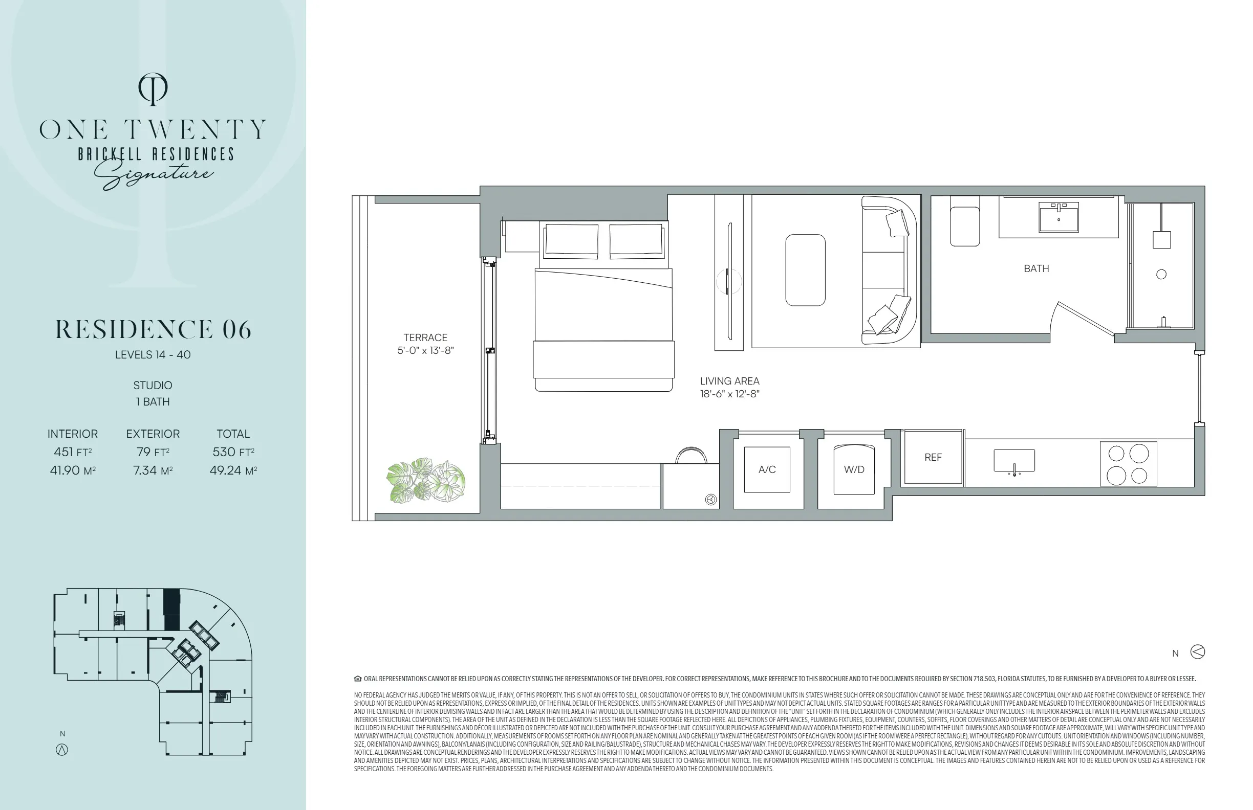 One Twenty Brickell Signature Residences — plano 6
