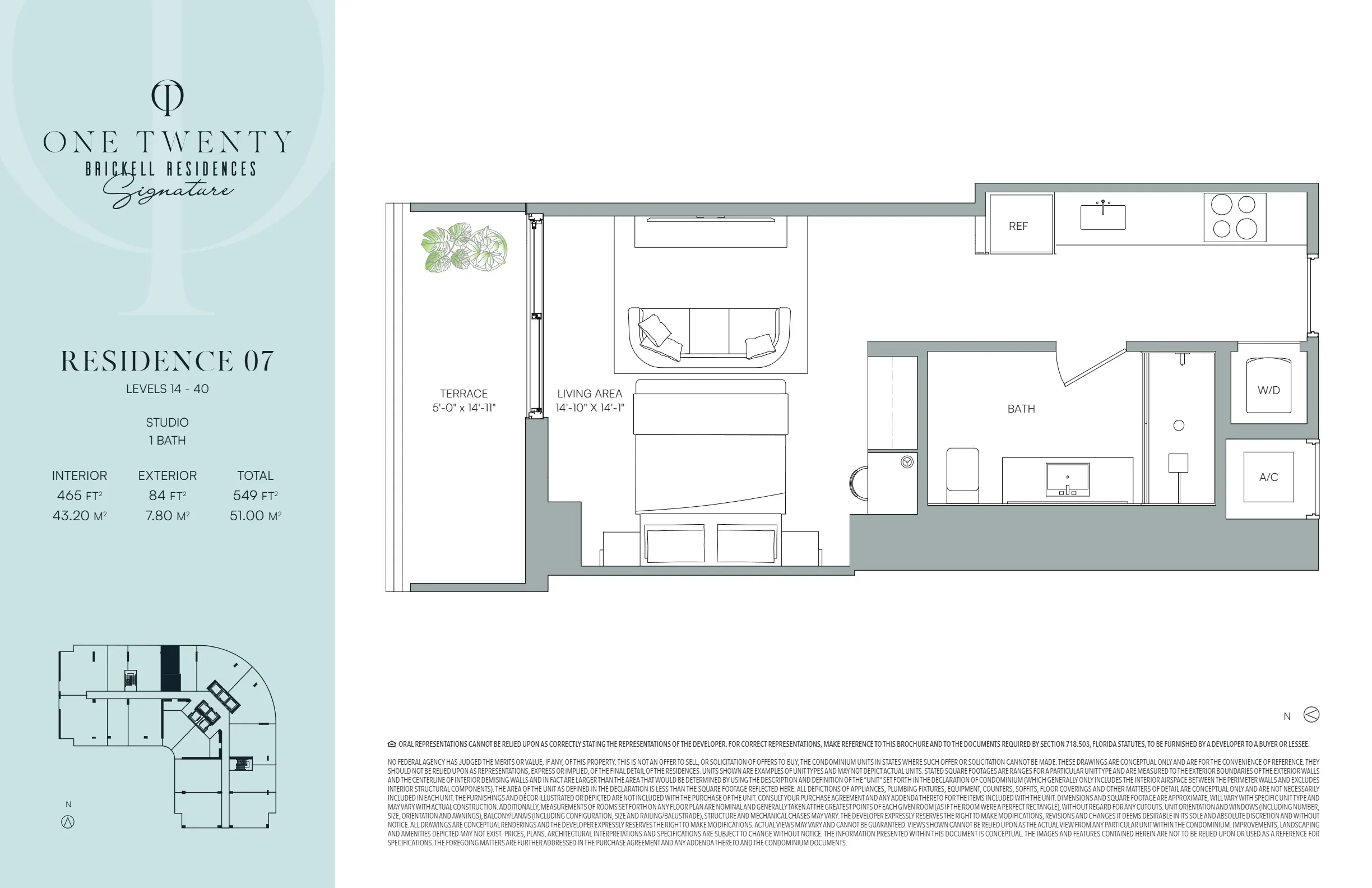 One Twenty Brickell Signature Residences — plano 7