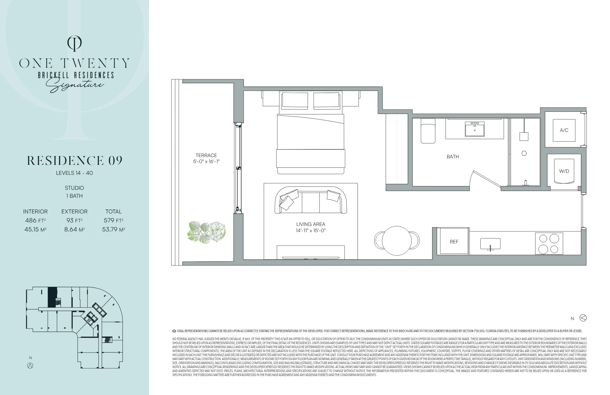 One Twenty Brickell Signature Residences — plano 9