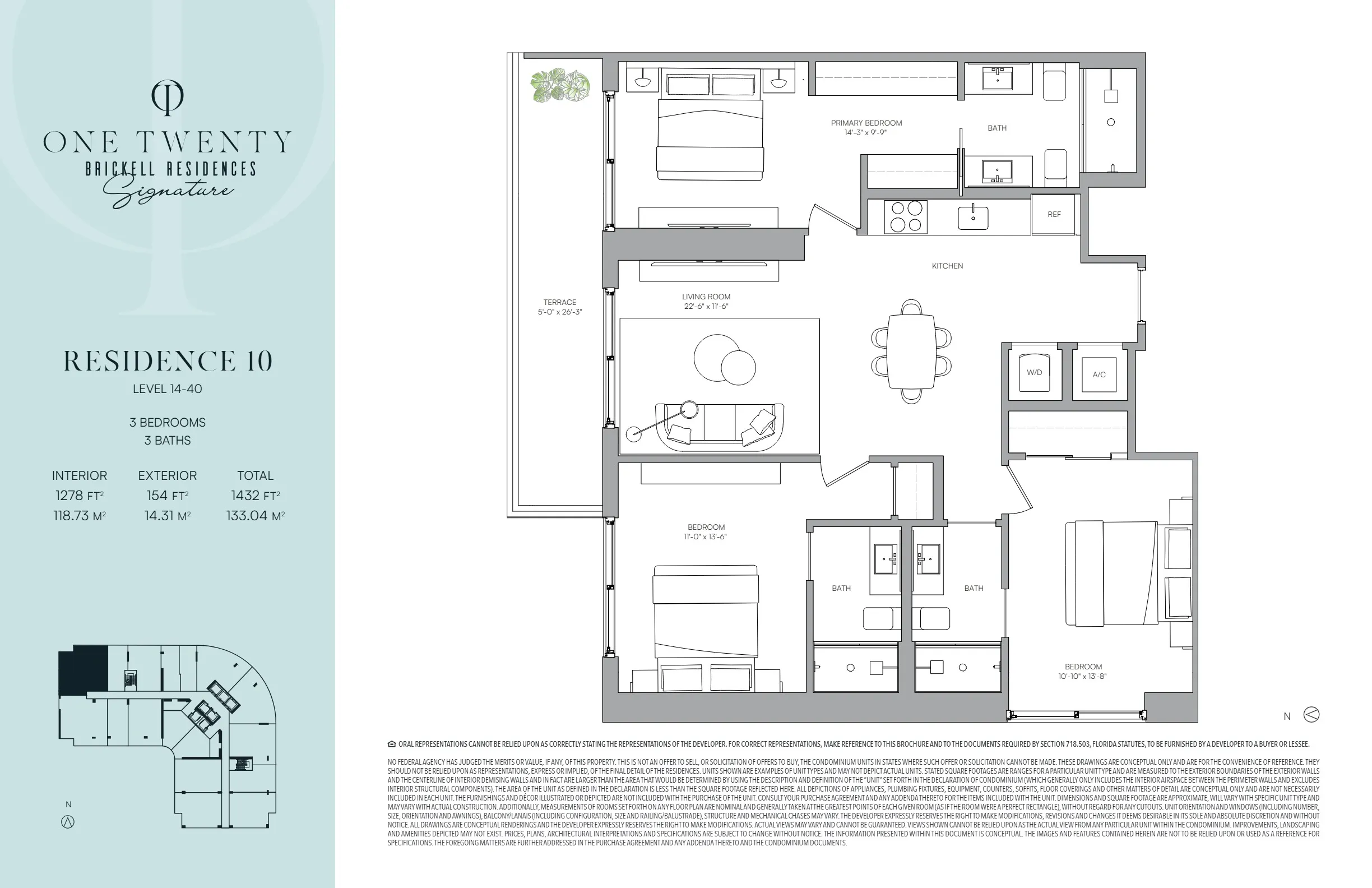 One Twenty Brickell Signature Residences — plano 10