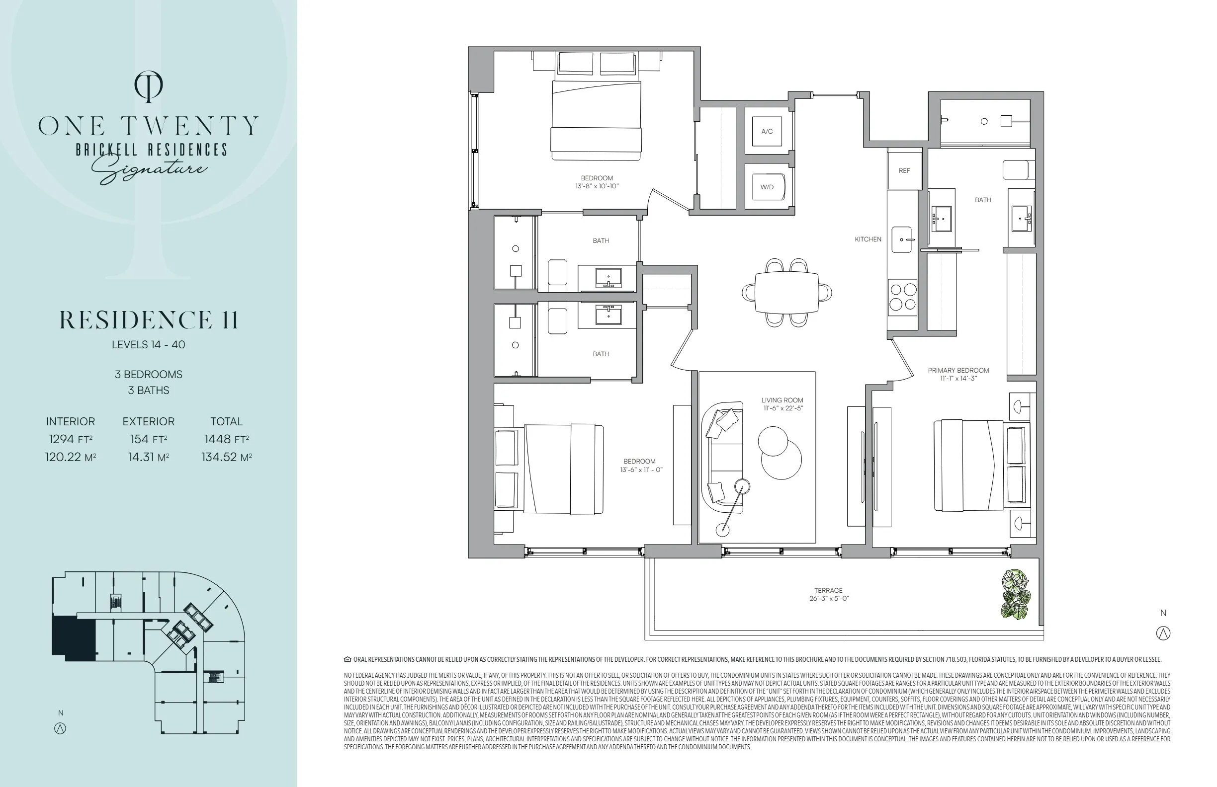 One Twenty Brickell Signature Residences — plano 11