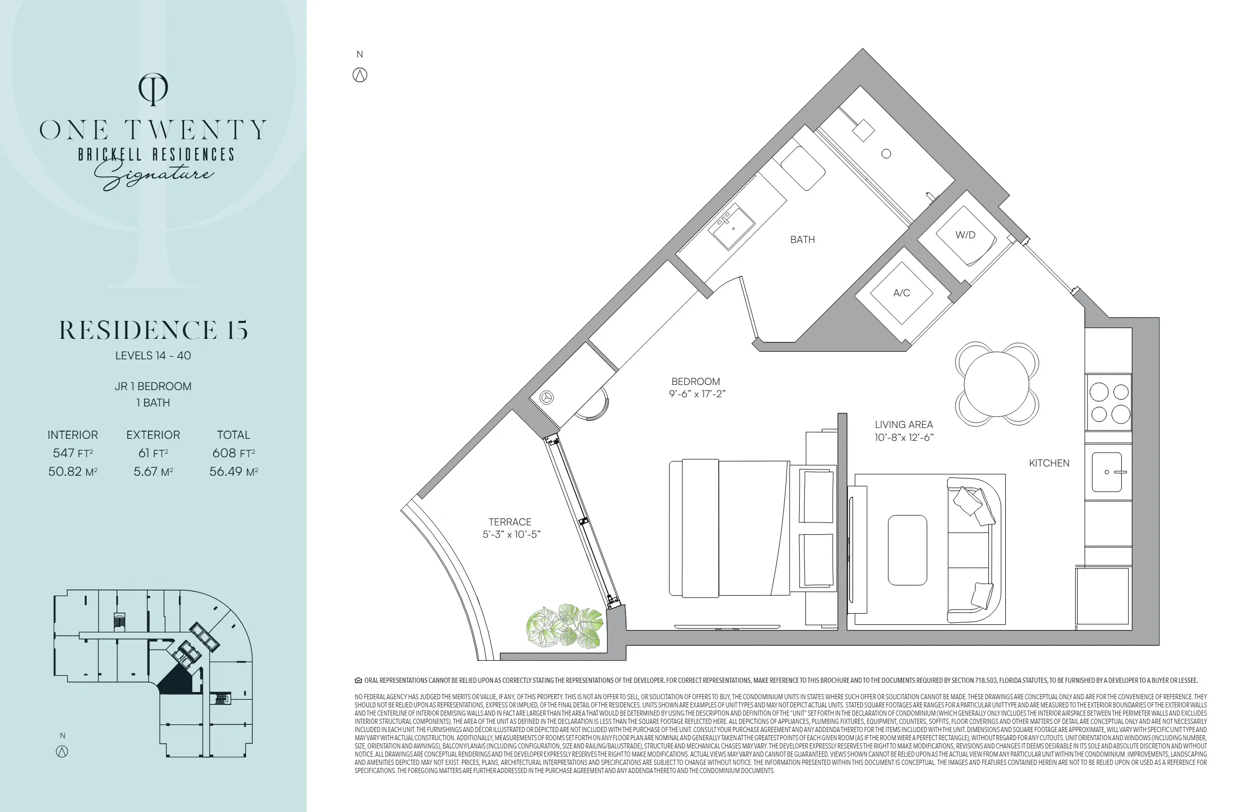 One Twenty Brickell Signature Residences — plano 15