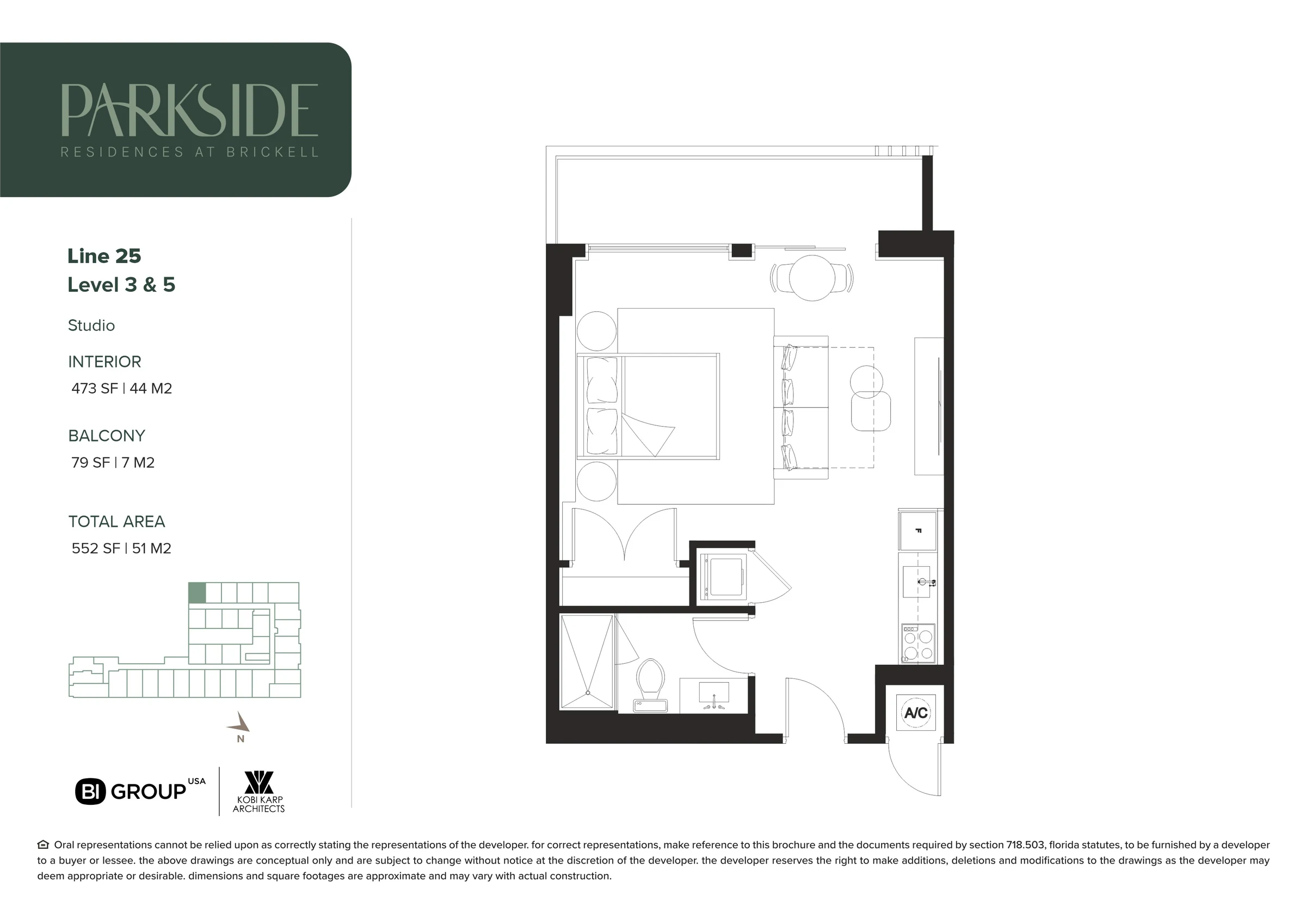 Parkside Residences at Brickell — plano 3