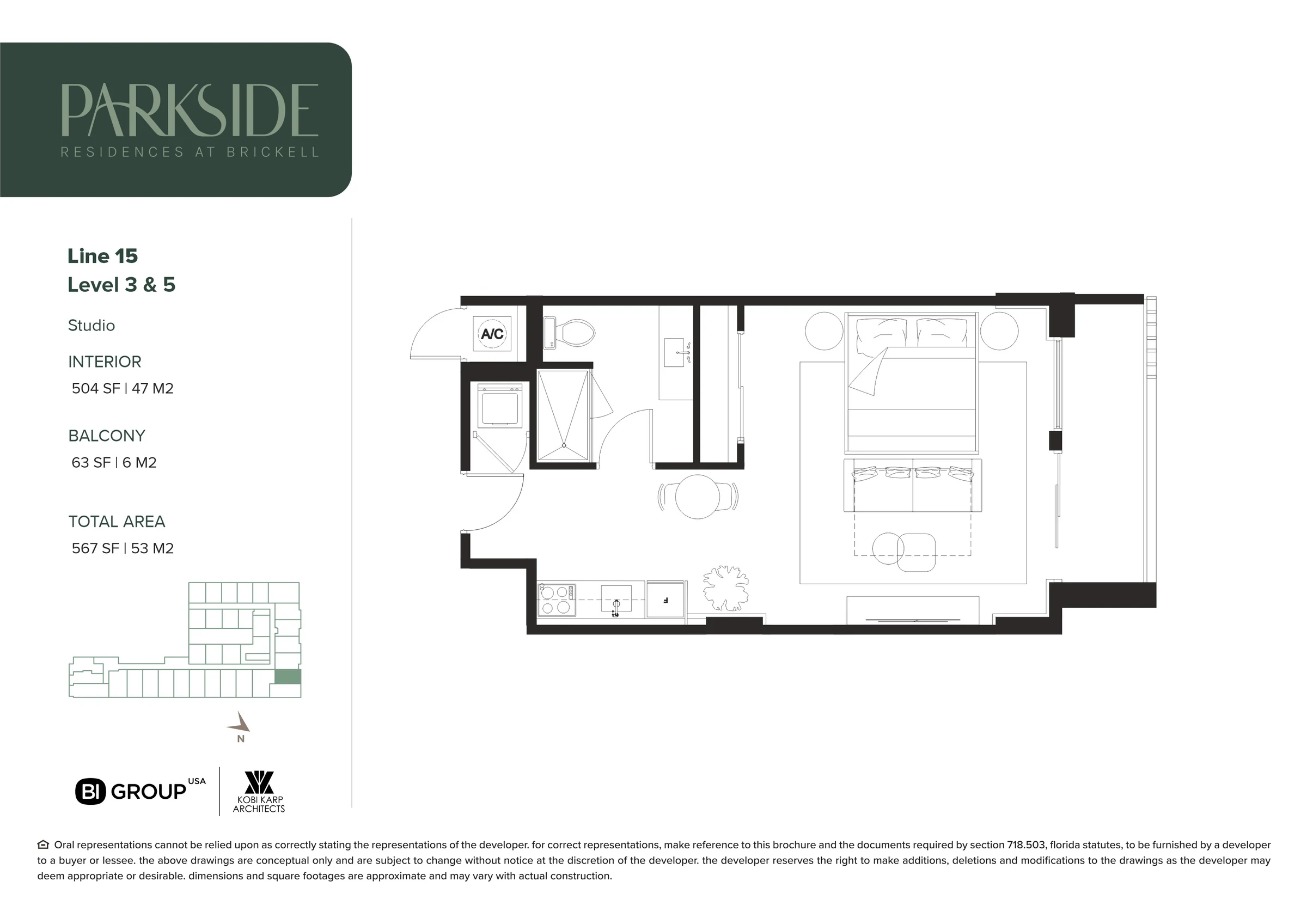 Parkside Residences at Brickell — plano 5