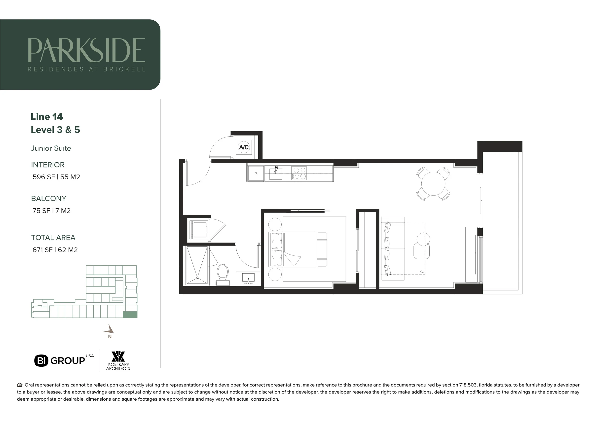 Parkside Residences at Brickell — plano 7
