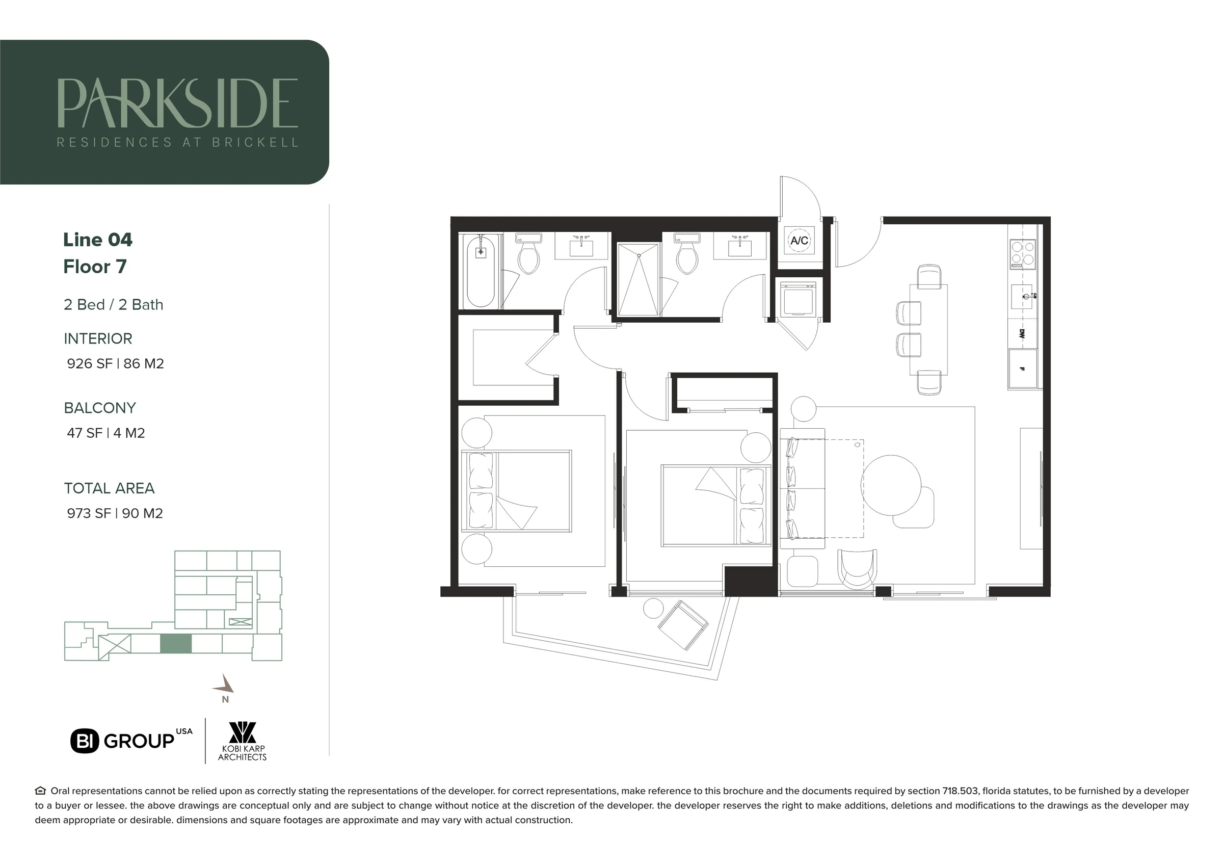 Parkside Residences at Brickell — plano 18