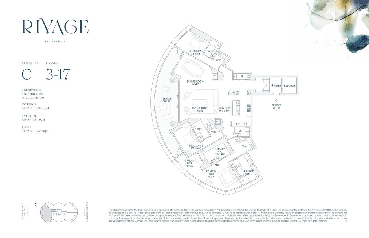 Rivage Bal Harbour — plano 6