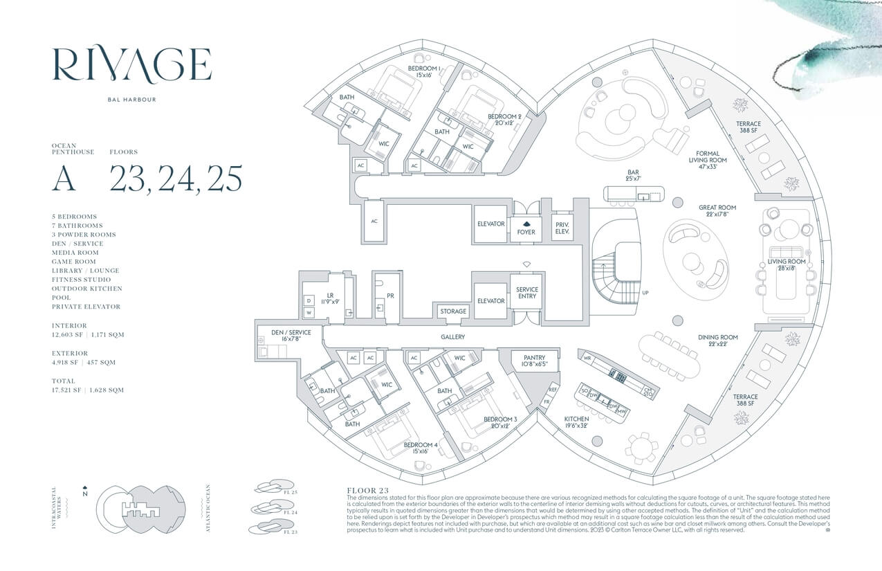 Rivage Bal Harbour — plano 9