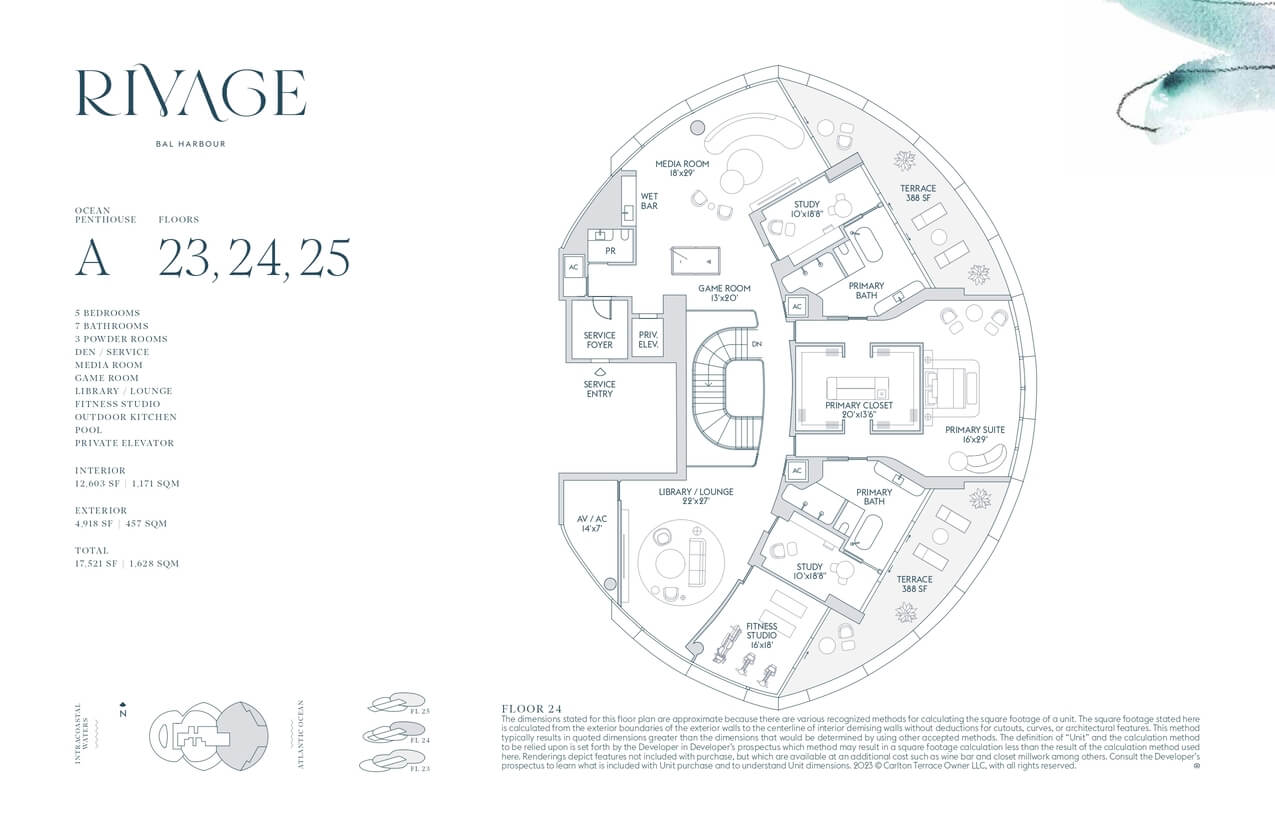 Rivage Bal Harbour — plano 10
