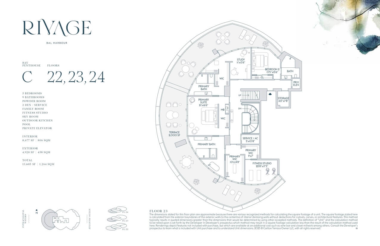 Rivage Bal Harbour — plano 13