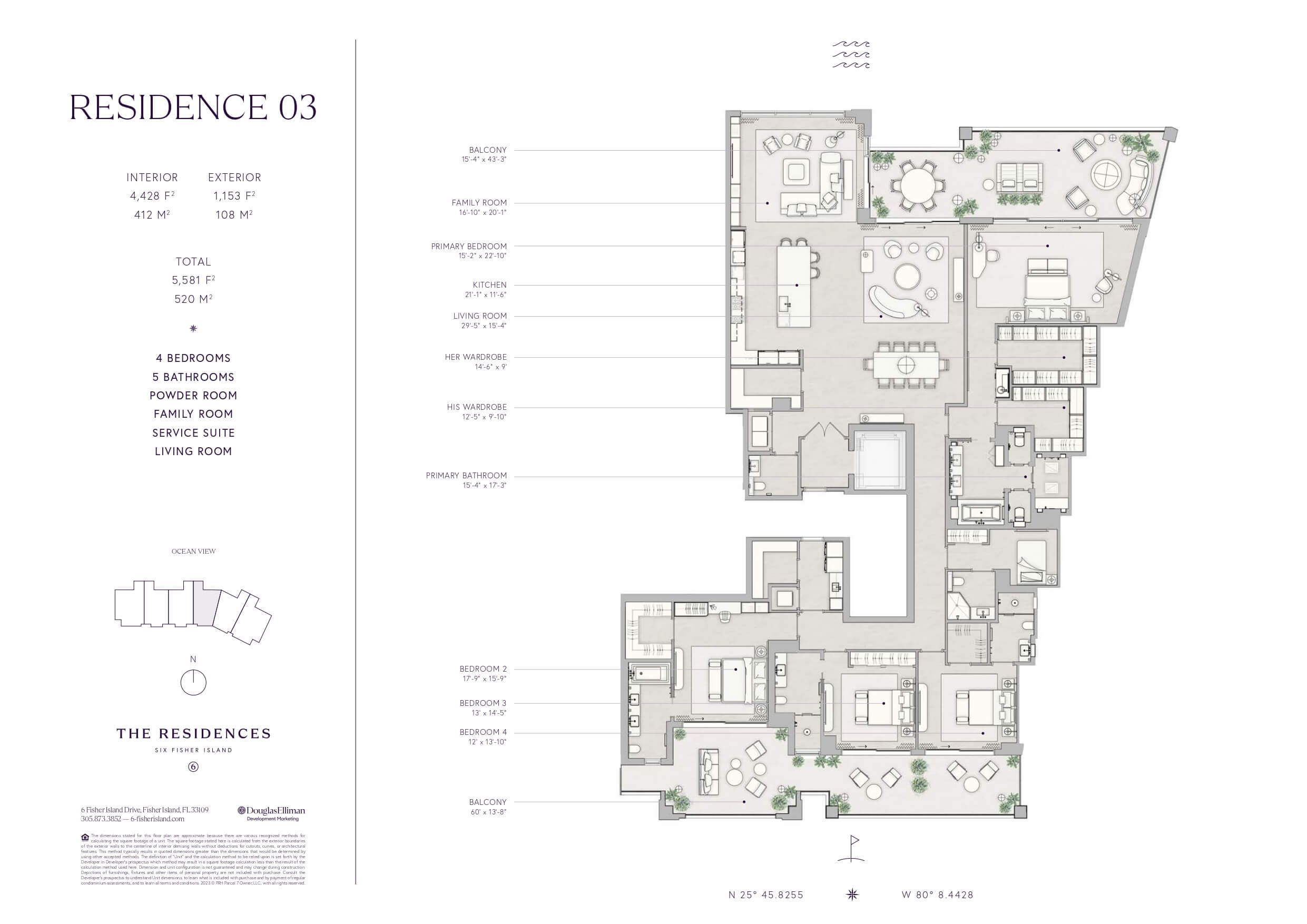 Six Fisher Island — plano 5