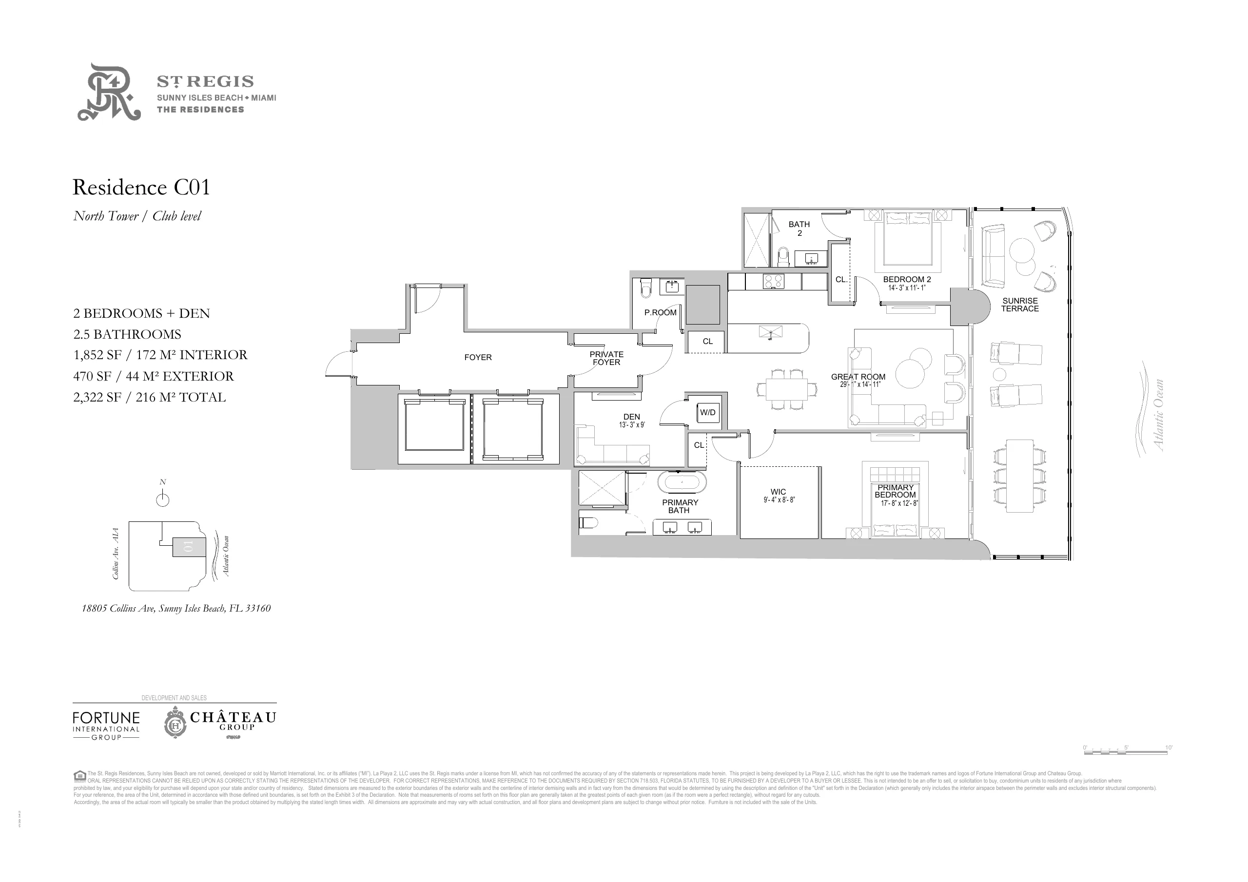 St. Regis Residences Sunny Isles Beach — plano 1